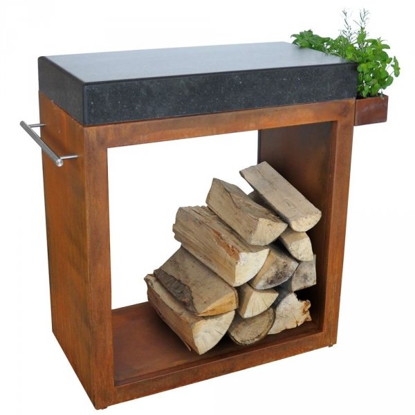 Stolik Artiss duży 80x45x91cm corten