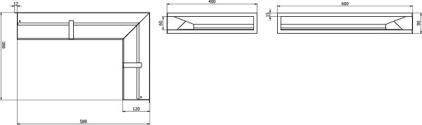 DH Luft narożny prawy 600x400x90 (120)