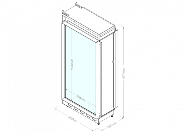 Kominek elektryczny e-MatriX Vertical 800/1600 ST