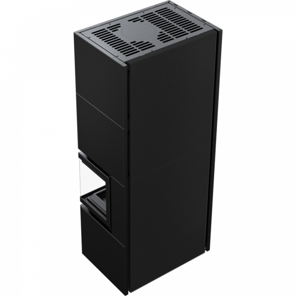 Kominek powietrzny modułowy SIMPLE BOX prawy 8 kW Ø 200 BLACK