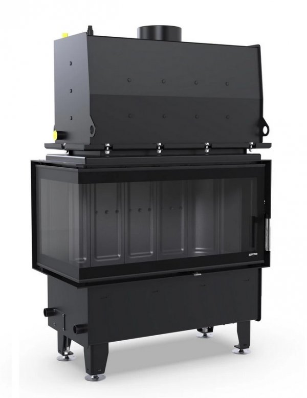 Wkład kominkowy z płaszczem wodnym DEFRO Riva ME BL 19 kW