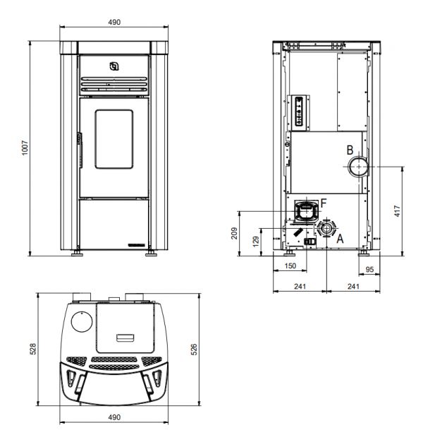 Piec na pellet La Nordica Extraflame ANGELA PLUS EVO