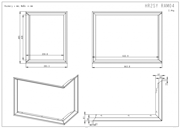 ROMOTOP Ramka HR2SY 4S