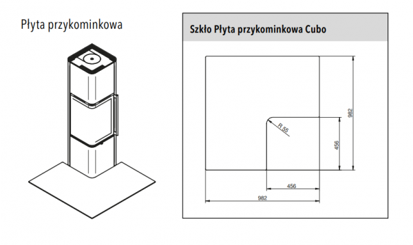 Piec wolnostojący Cubo L