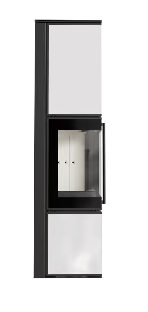 PIEC STALOWY KOZA TORA/L 8 kW biały panel szklany