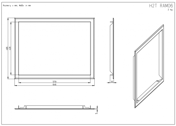 ROMOTOP Ramka H2T 4S