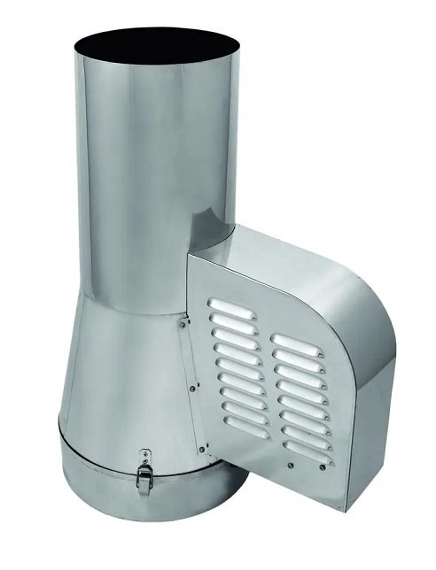 Generator Ciągu Kominowego z kołnierzem zamykającym ocieplenie (otwierana)