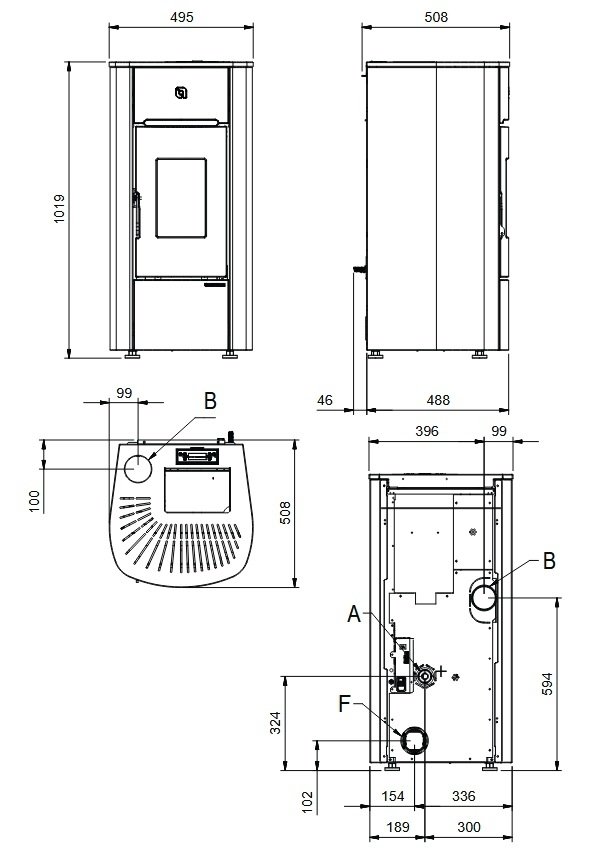 Piec na pellet La Nordica Extraflame MARIELLA PLUS
