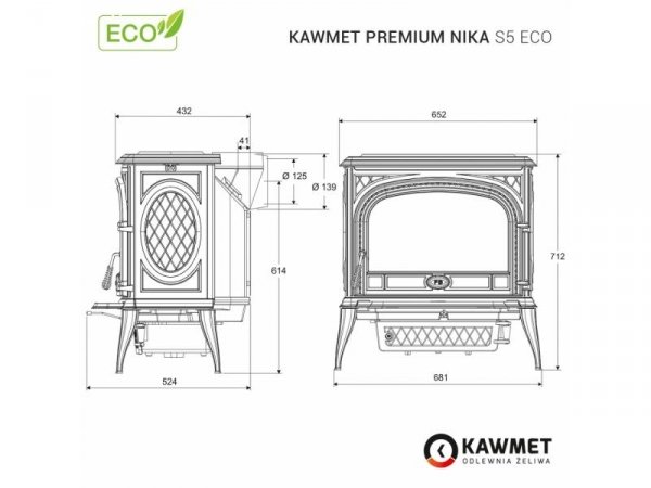 KAWMET Premium Piec NIKA S5 ECO