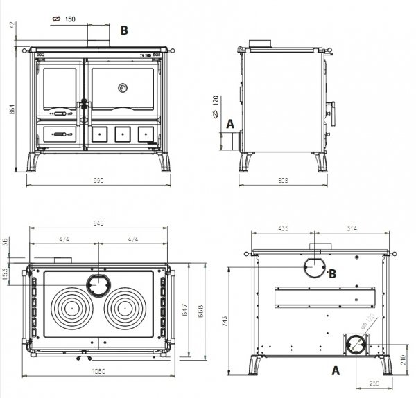 Kuchnia La Nordica GARDENIA XXL Steel
