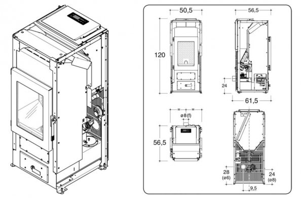 Piec na pellet Bitta MP AUP 13 kW