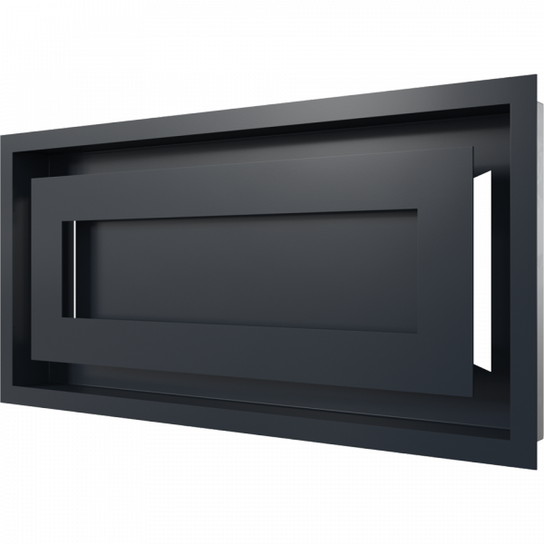 Kratka kominkowa WIND grafitowa 22x45