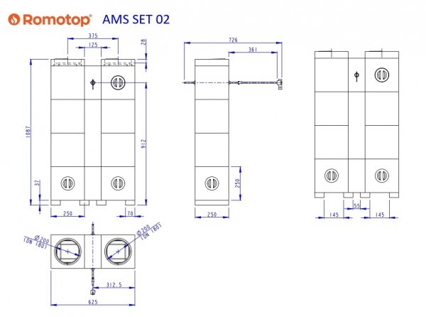 ROMOTOP AMS - Akumulacyjny Modułowy System (AMS SET 02)