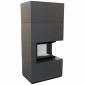FLOKI prawy 8 KW Ø 160 w zabudowie modułowej Indian Black 