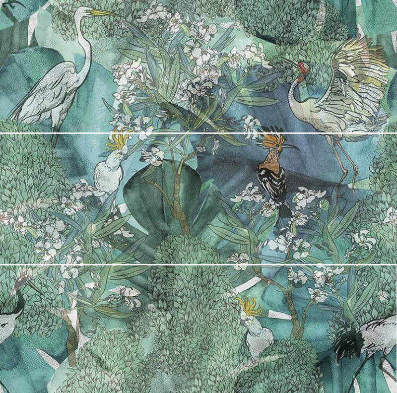 CERAMIKA BIANCA botanica dekor rect. 250x750 mm Opak. 3 g1 kpl