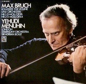 Max Bruch - Yehudi Menuhin, London Symphony Orchestra, Sir Adrian Boult - Konzerte Für Violine Und Orchester Nr.1 G-Moll Op.26 / Nr.2 D-Moll Op.44 (LP)