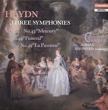 Haydn - Cantilena, Adrian Shepherd - Vol. 2: Three Symphonies (No. 43 Mercury / No. 44 Funeral / No. 49 La Passione) (LP)