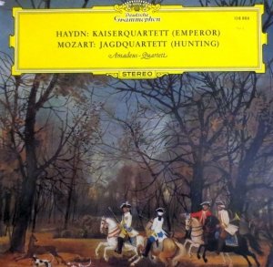 Haydn / Mozart - Amadeus-Quartett - Kaiserquartett (Emperor) / Jagdquartett (Hunting) (LP)