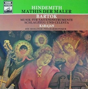 Hindemith / Bartok, Karajan, Die Berliner Philharmoniker - Mathis Der Maler / Musik Für Saiteninstrumente, Schlagzeug Und Celesta (LP)