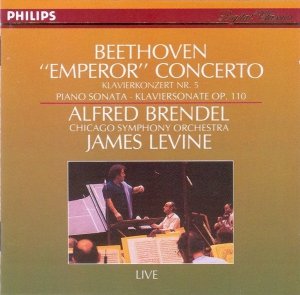 Beethoven, Alfred Brendel, Chicago Symphony Orchestra, James Levine - Emperor Concerto = Klavierkonzert Nr. 5 / Piano Sonata = Klaviersonate Op. 110 (CD)