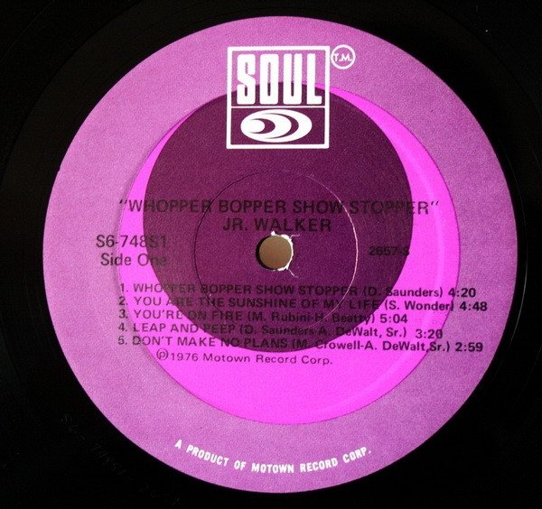 Jr. Walker - Whopper Bopper Show Stopper (LP)