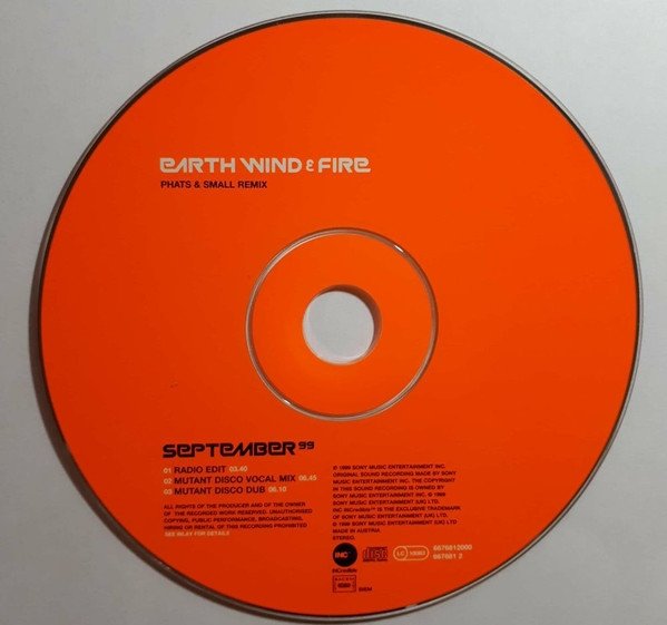 Earth Wind &amp; Fire - September 99 (Phats &amp; Small Remix) (Maxi-CD)