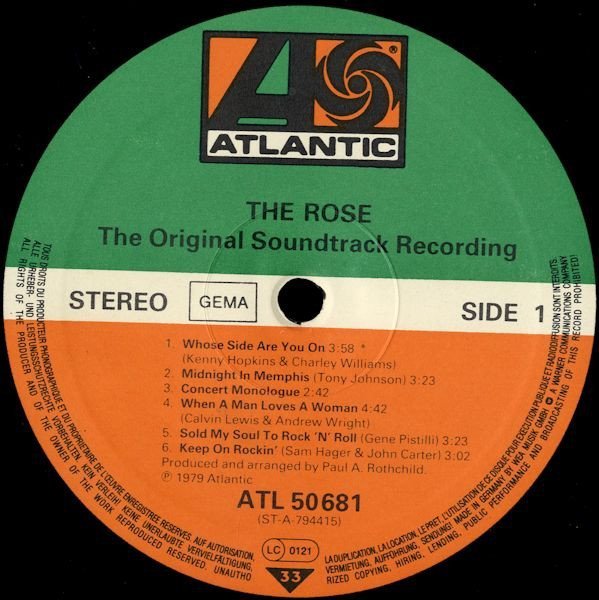 Bette Midler - The Rose - The Original Soundtrack Recording (LP)