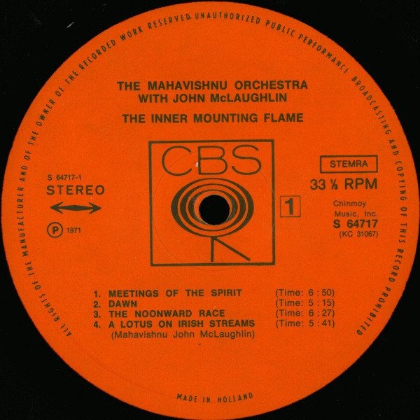 The Mahavishnu Orchestra With John McLaughlin - The Inner Mounting Flame (LP)
