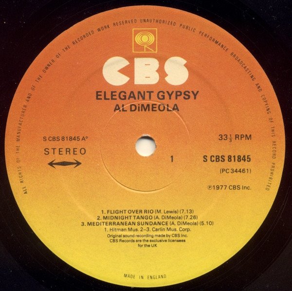 Al Di Meola - Elegant Gypsy (LP)