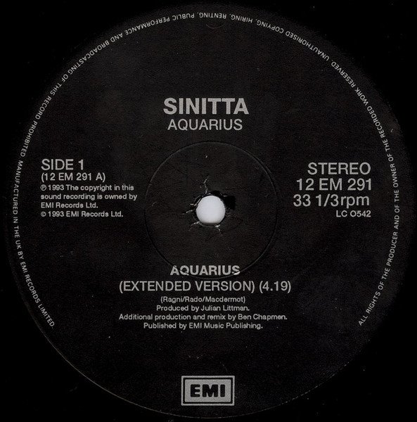 Sinitta - Aquarius (12'')