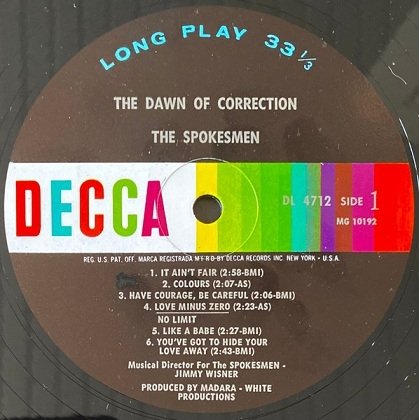 The Spokesmen - The Dawn Of Correction (LP)