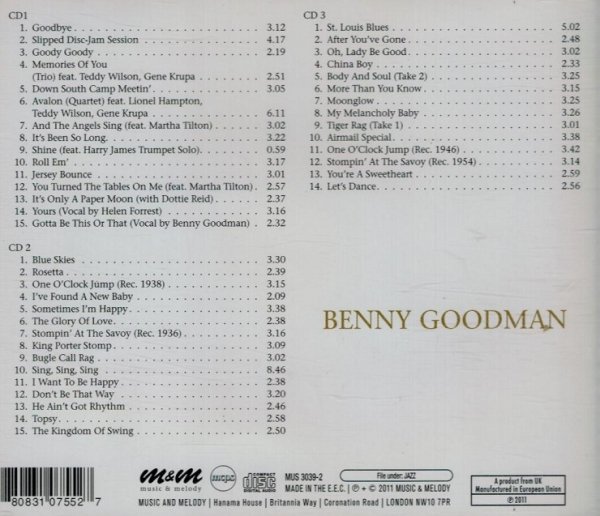 Benny Goodman - The Benny Goodman Story (3CD)