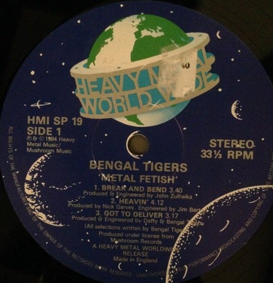 Bengal Tigers - Metal Fetish (LP)