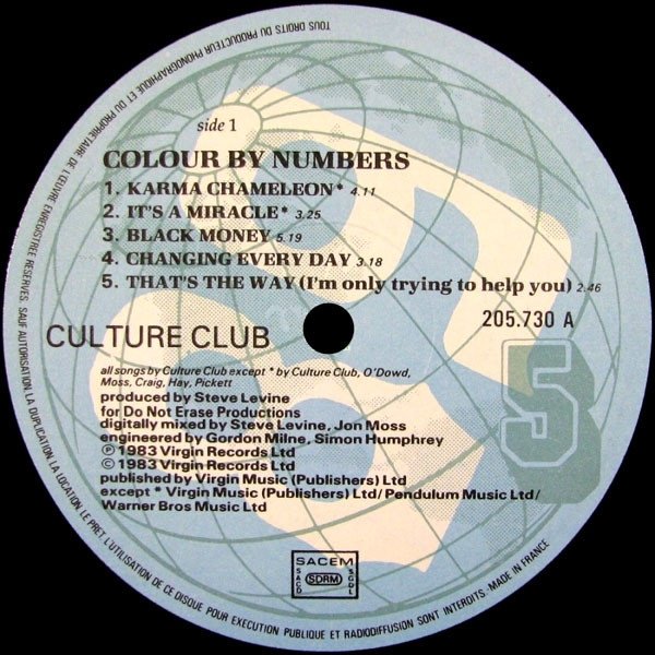 Culture Club - Colour By Numbers (LP)