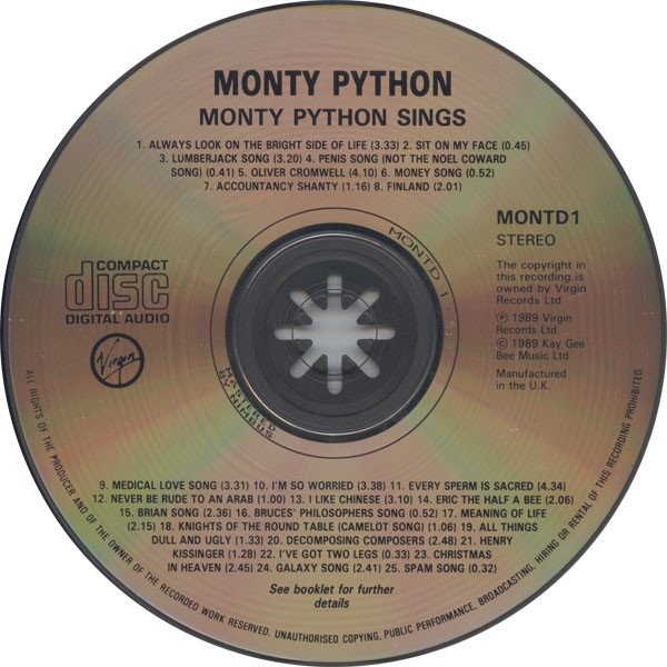 Monty Python - Monty Python Sings (CD)