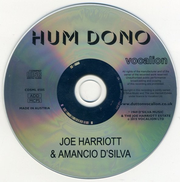 Joe Harriott &amp; Amancio D'Silva Quartet - Hum Dono (CD)