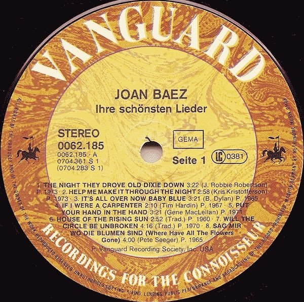 Joan Baez - Ihre Schönsten Lieder (LP)
