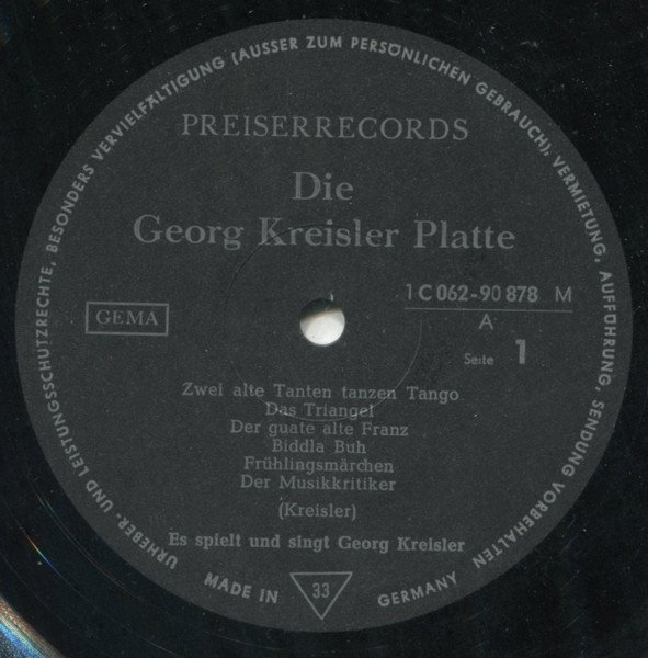 Georg Kreisler - Die Georg Kreisler Platte (LP)