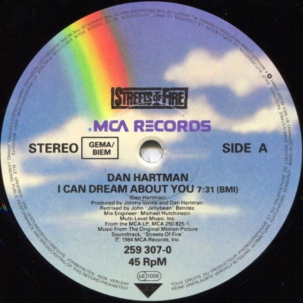 Dan Hartman - I Can Dream About You (12'')