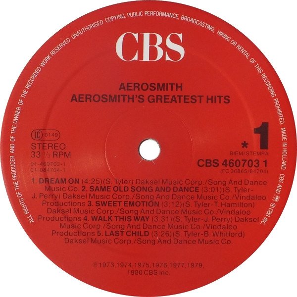 Aerosmith - Aerosmith's Greatest Hits (LP)