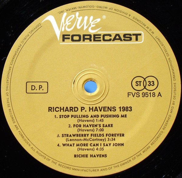 Richie Havens - Richard P. Havens 1983 (2LP)