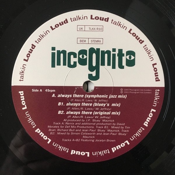 Incognito - Always There (Remixes) (12'')