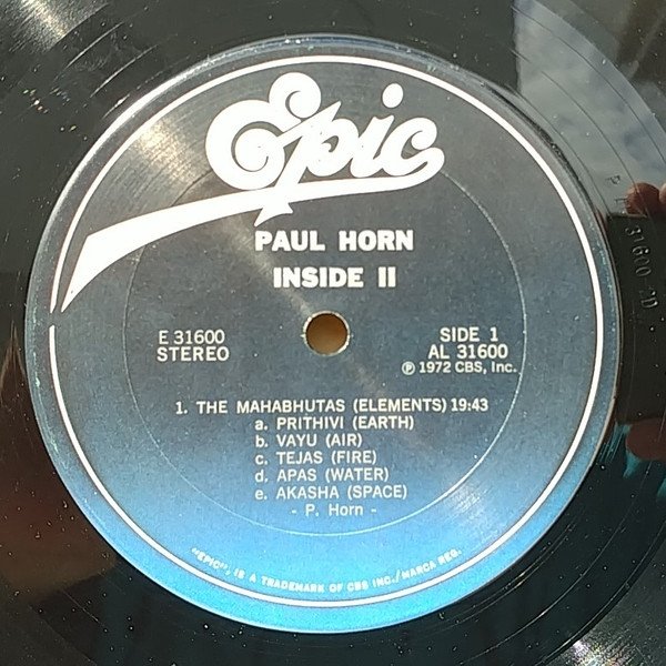 Paul Horn - Inside II (LP)