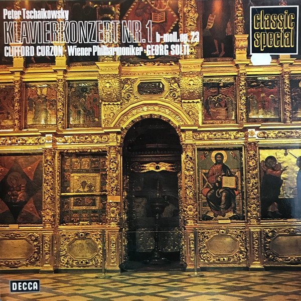 Tchaikovsky : Clifford Curzon With The Vienna Philharmonic Orchestra Conducted By Georg Solti - Klavierkonzerte Nr.1 B-Moll,Op.23 (LP)