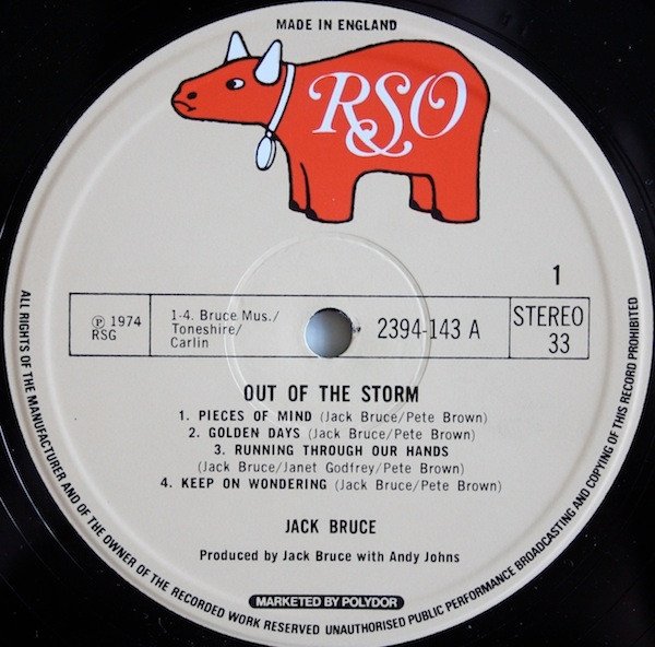 Jack Bruce - Out Of The Storm (LP)