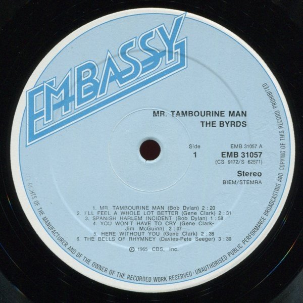 The Byrds - Mr. Tambourine Man (LP)