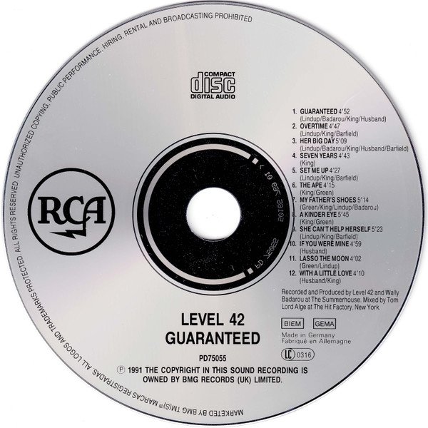 Level 42 - Guaranteed (CD)