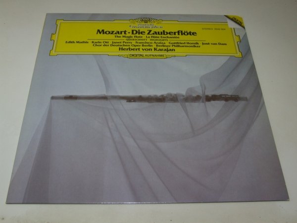 Mozart · Herbert Von Karajan · Edith Mathis · Karin Ott · Janet Perry · Francisco Araiza · Gottfried Hornik · José Van Dam · Chor der Deutschen Oper Berlin · Berliner Philharmoniker - Die Zauberflöte / The Magic Flute / La Flûte Enchantée (LP)