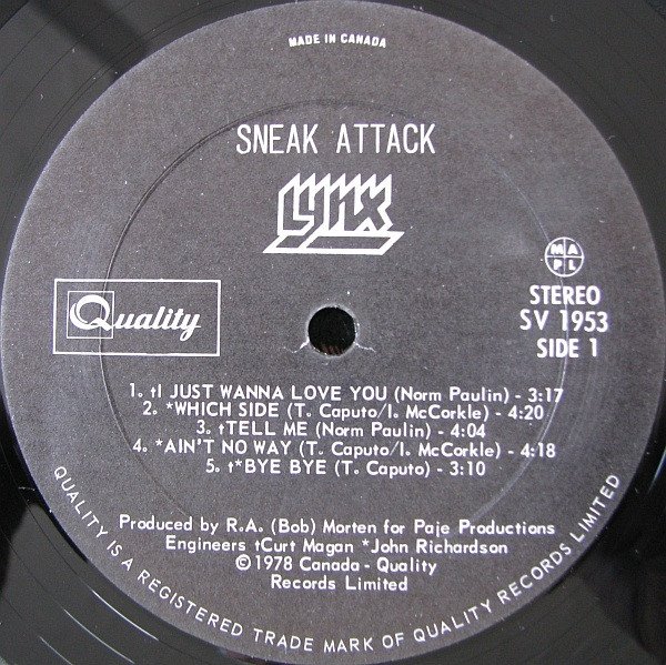 Lynx - Sneak Attack (LP)
