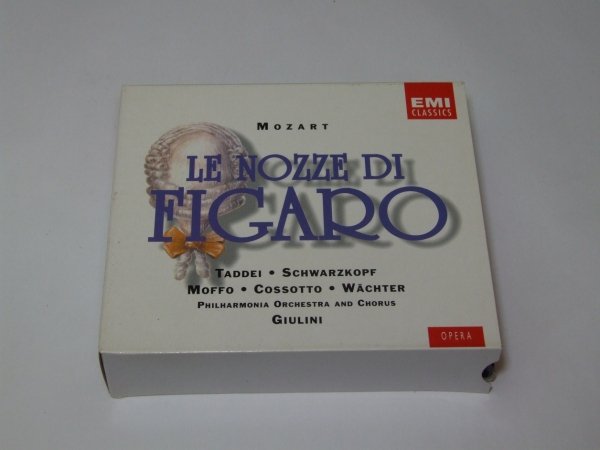 Mozart - Taddei · Schwarzkopf · Moffo · Cossotto · Wächter · Philharmonia Orchestra And Chorus, Carlo Maria Giulini - Le Nozze Di Figaro (2CD)